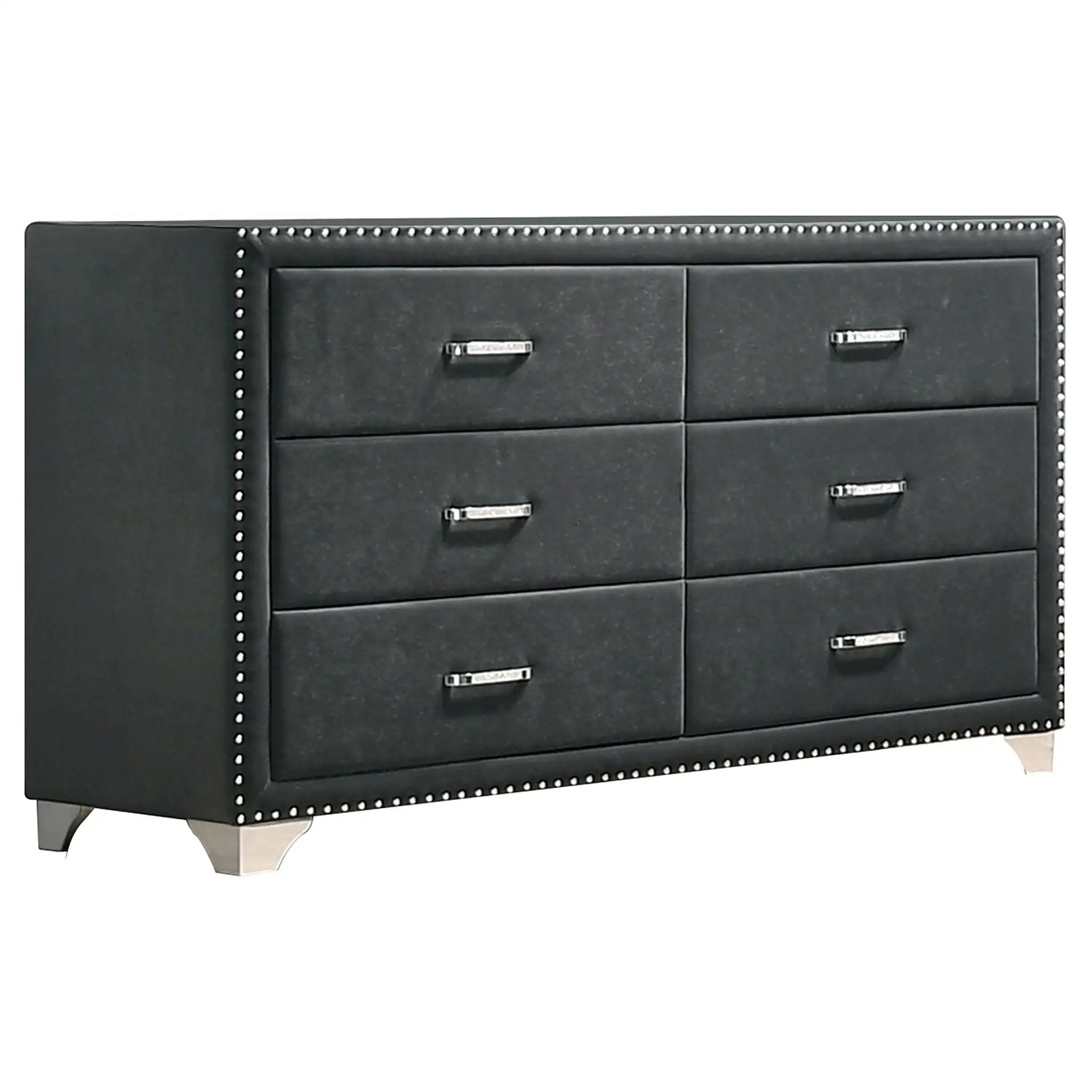 Melody 5-piece Eastern King Bedroom Set Grey by Unique Piece Furniture