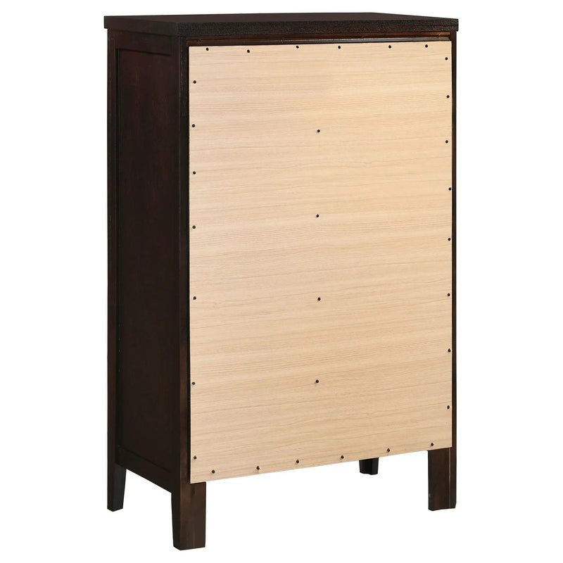 Carlton 5-drawer Bedroom Chest Cappuccino by Unique Piece Furniture