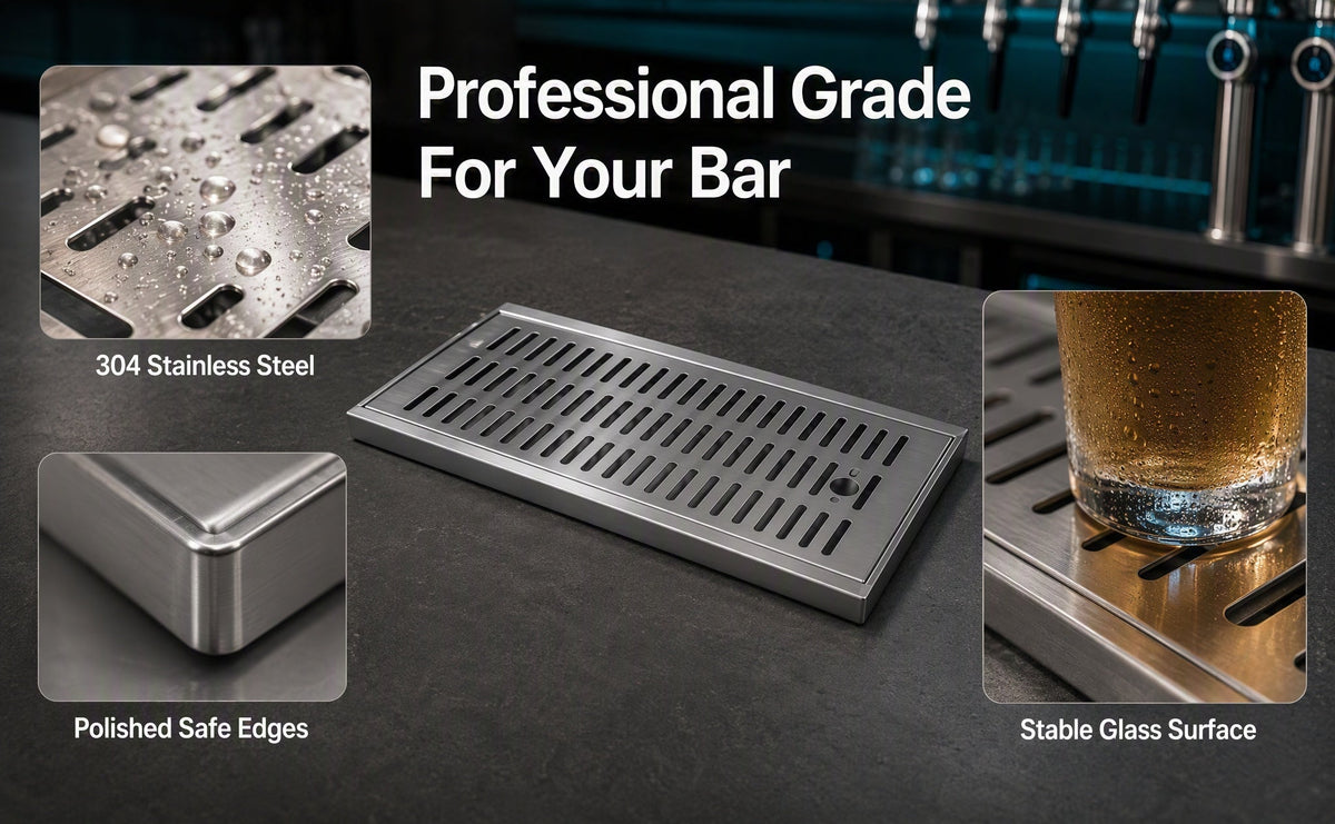 Big Stainless Steel Strip Drip Tray, photo 7 of 10