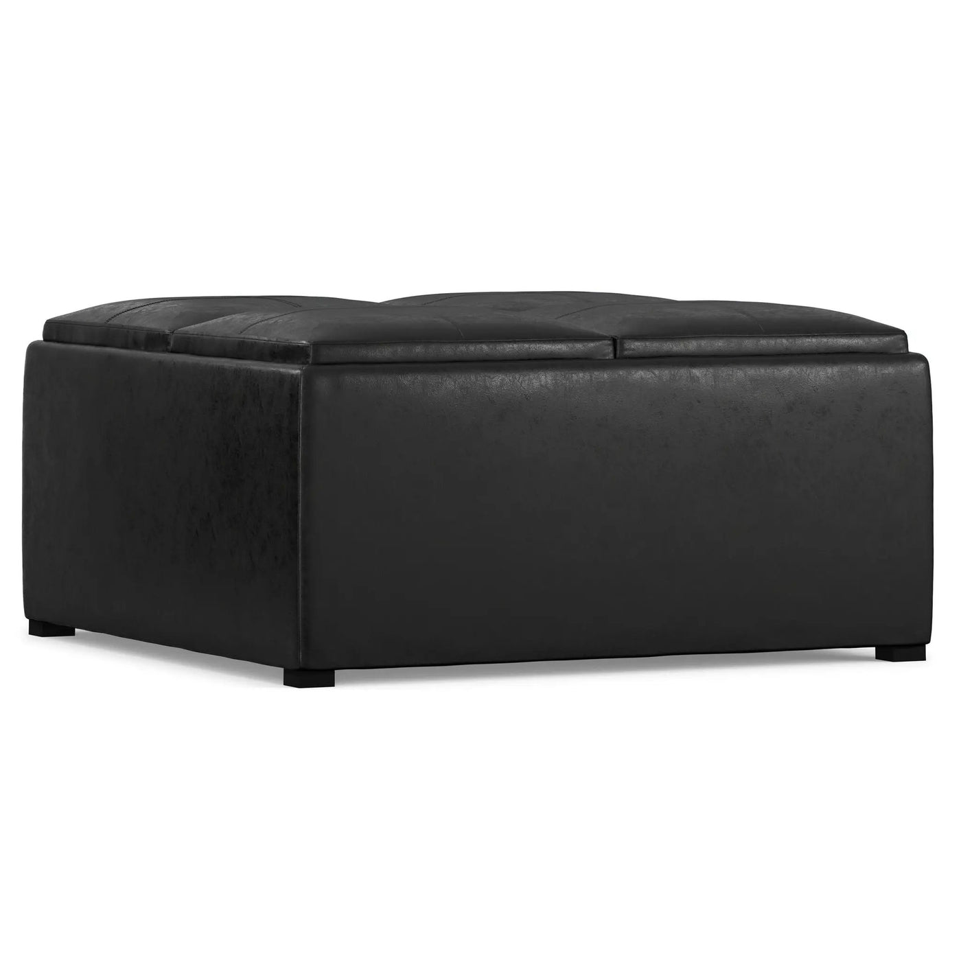 Avalon - Upholstered Square Coffee Table Storage Ottoman by HouseOfZazla
