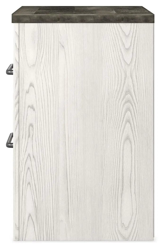 Gerridan - Two Drawer Night Stand - White / Gray by Unique Piece Furniture