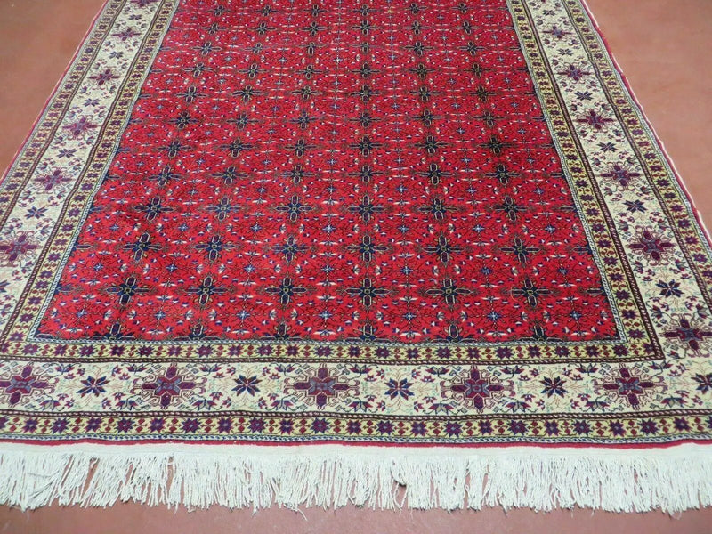 6' X 10' Vintage Handmade Turkish Sevas Kayseri Wool Rug Carpet Nice by Jewel Rugs