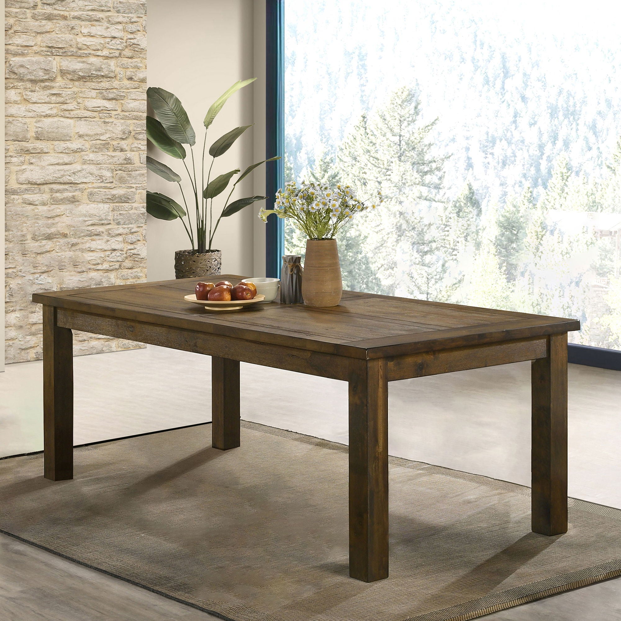 Guster - Rectangular Dining Table - Brown by HouseOfZazla