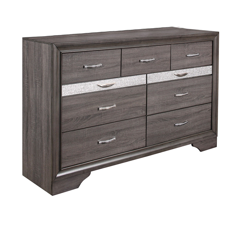 Sparkle Dresser with Jewelry Drawer - Gray