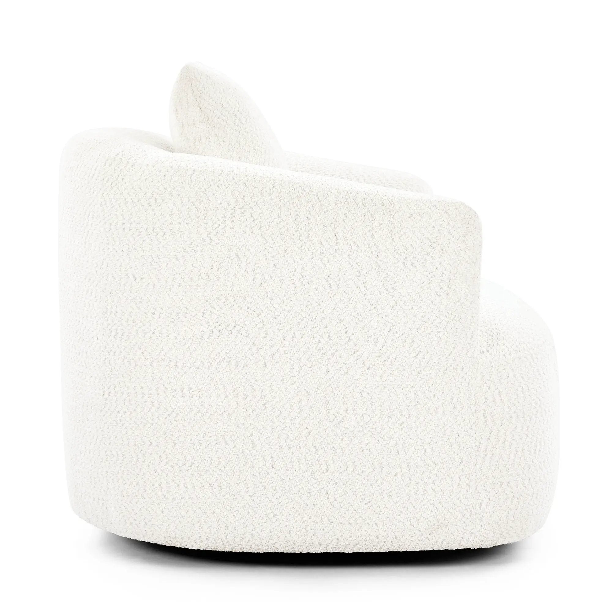 360° Swivel Barrel Sofa Chair With Throw Pillow, Upholstered Accent Chair by HouseOfZazla