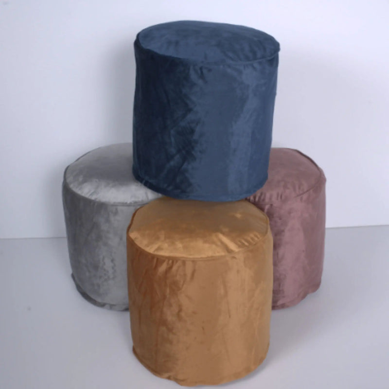 Shimon - Cylinder Pouf Ottoman And Floor Cushion by Unique Piece Furniture