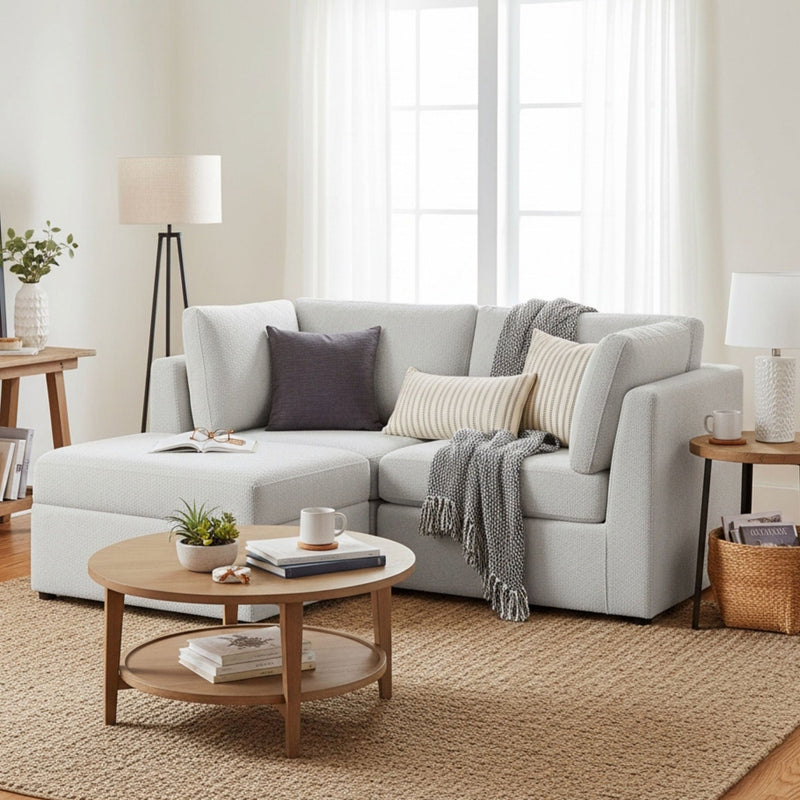 Chauncy - Sectional With Storage Ottoman by HouseOfZazla