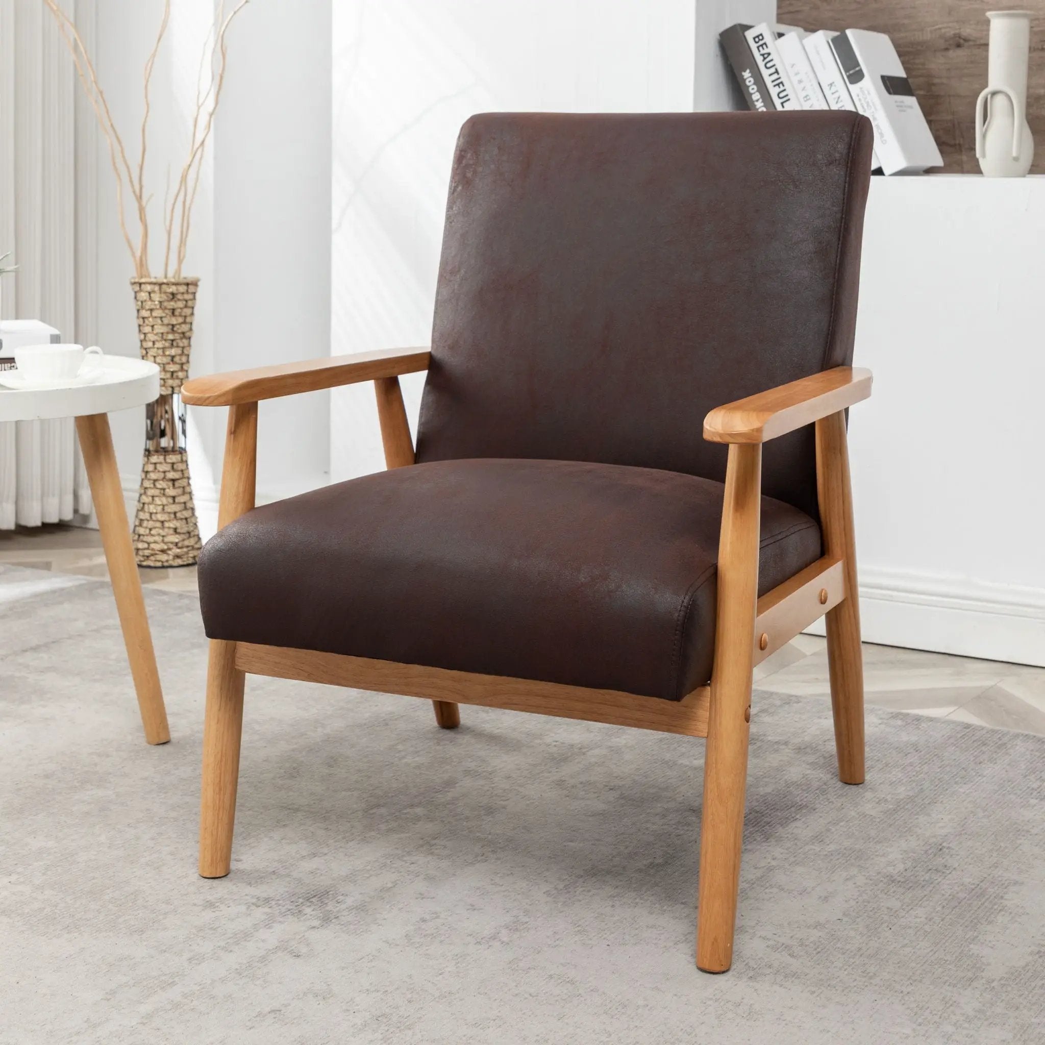Wide Classic Mid-Century Modern Arm Chair by HouseOfZazla