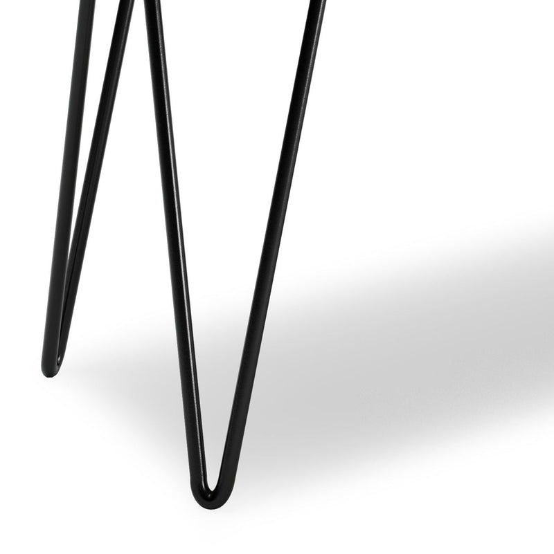 Natural Mango Wood Accent Bench with Metal Hairpin Legs - Natural, photo 8 of 8