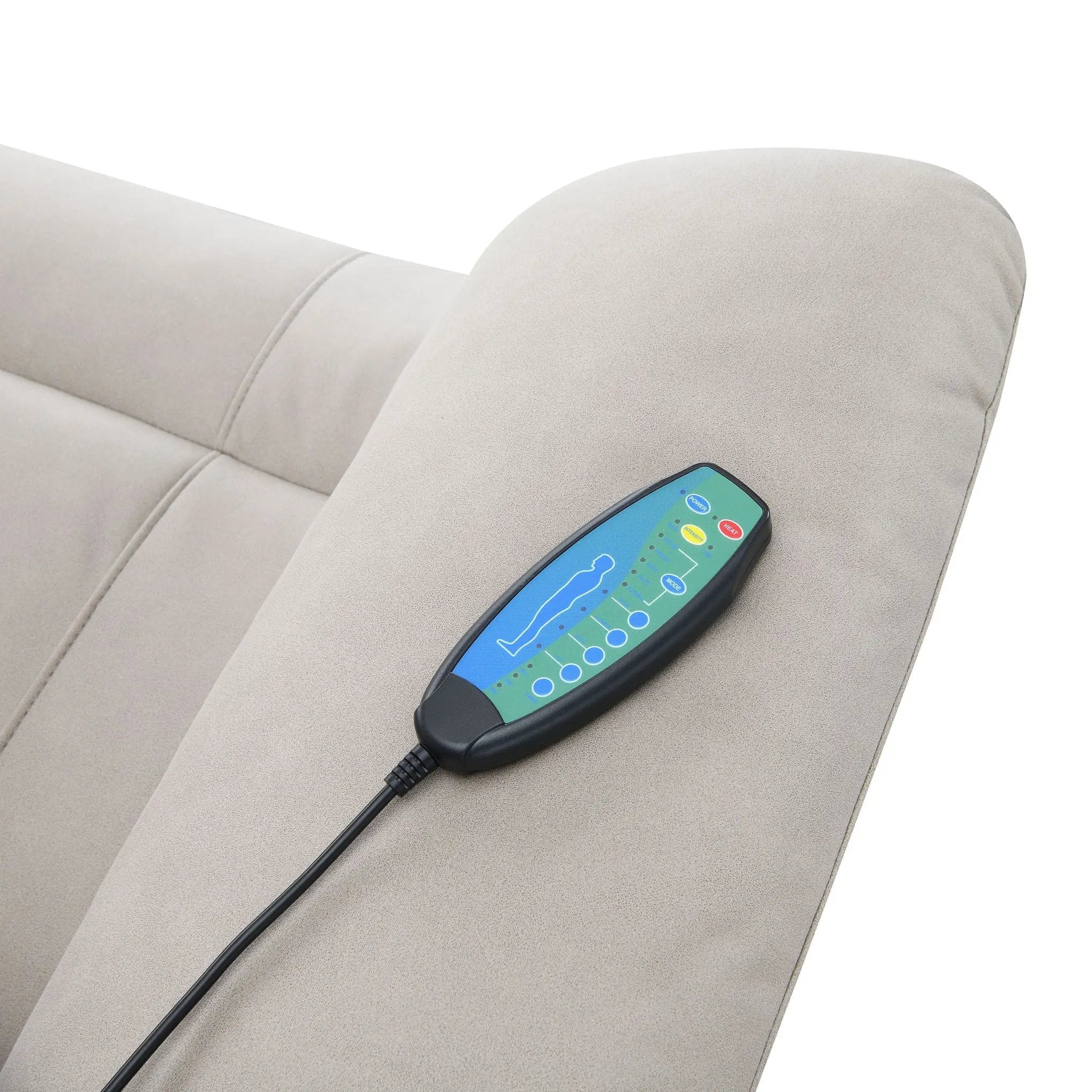 Chriki - Power Motion Recliner With Lift Heating Massage Chair - Beige by Unique Piece Furniture