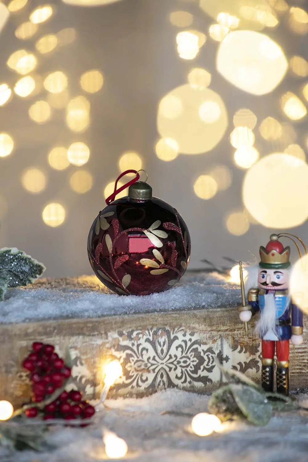 Christmas Ball Glass Decorative Hanging Ball Christmas Tree Ornaments, For Holiday Party Decorations by HouseOfZazla