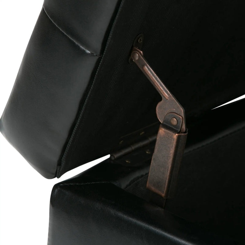 Cosmopolitan - Storage Ottoman - Midnight Black by HouseOfZazla