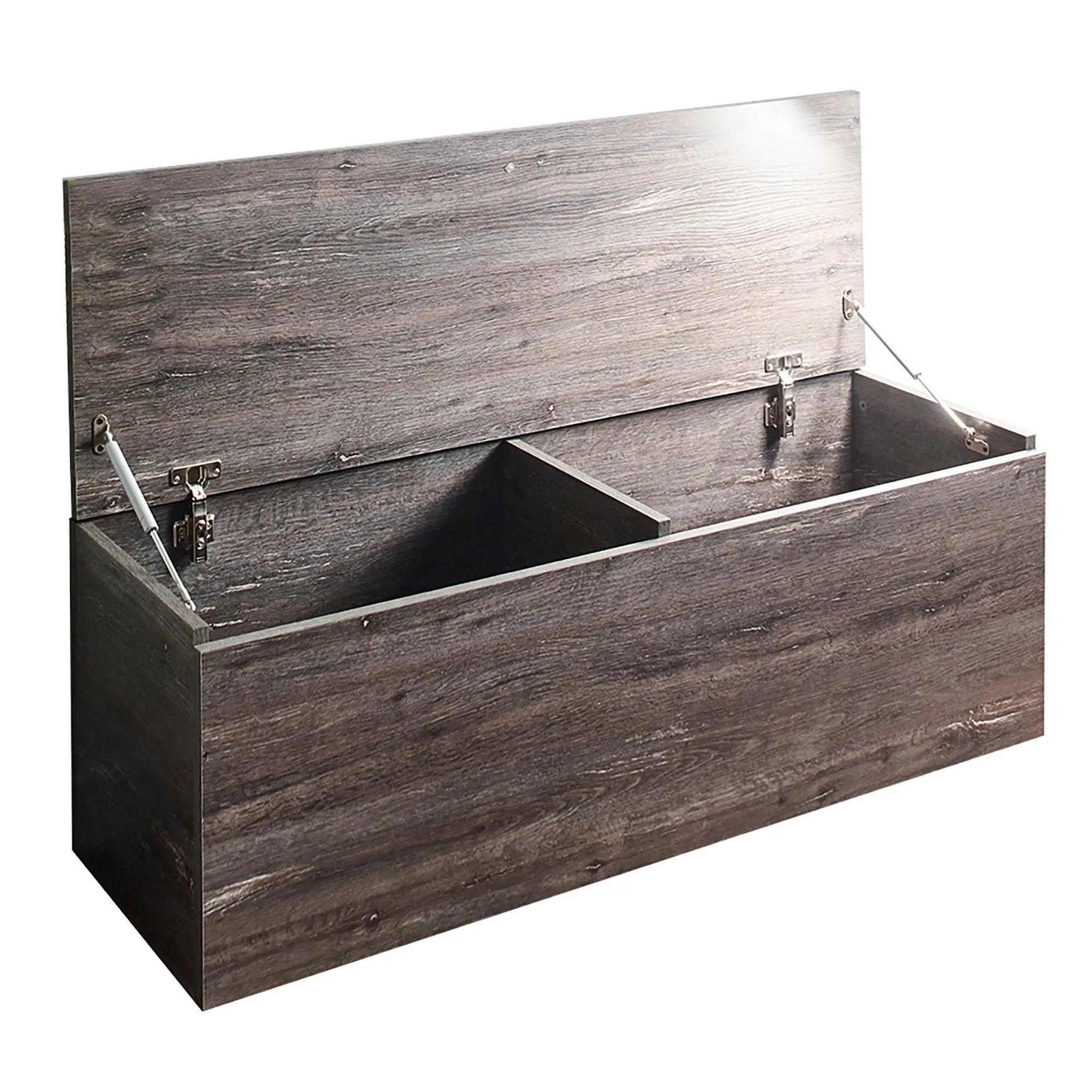 Dean - Storage Bench With Extra Storage - Rustic Gray by HouseOfZazla
