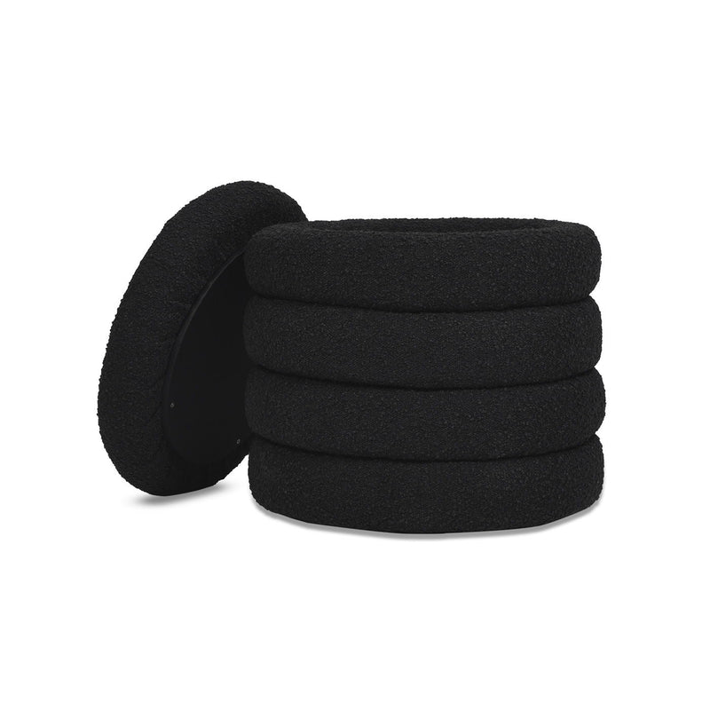 Fuji - Oversized Round Storage Ottoman by HouseOfZazla