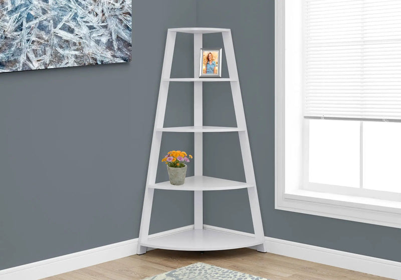 4-Tier Corner Bookshelf, Modern & Contemporary Style by HouseOfZazla