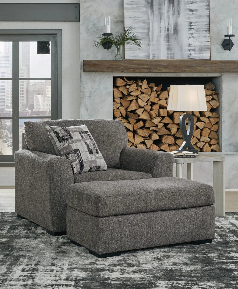 Gardiner - 2 Pc. - Chair And A Half, Ottoman - Pewter by Unique Piece Furniture