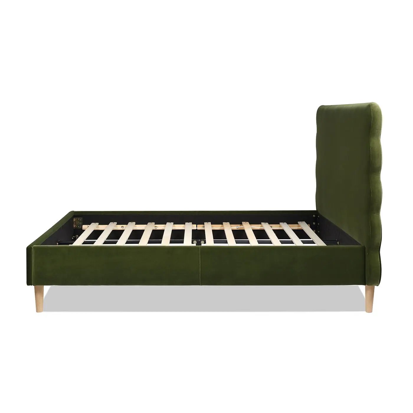 Stockholm - Modern Wavy Headboard Platform Bed by HouseOfZazla