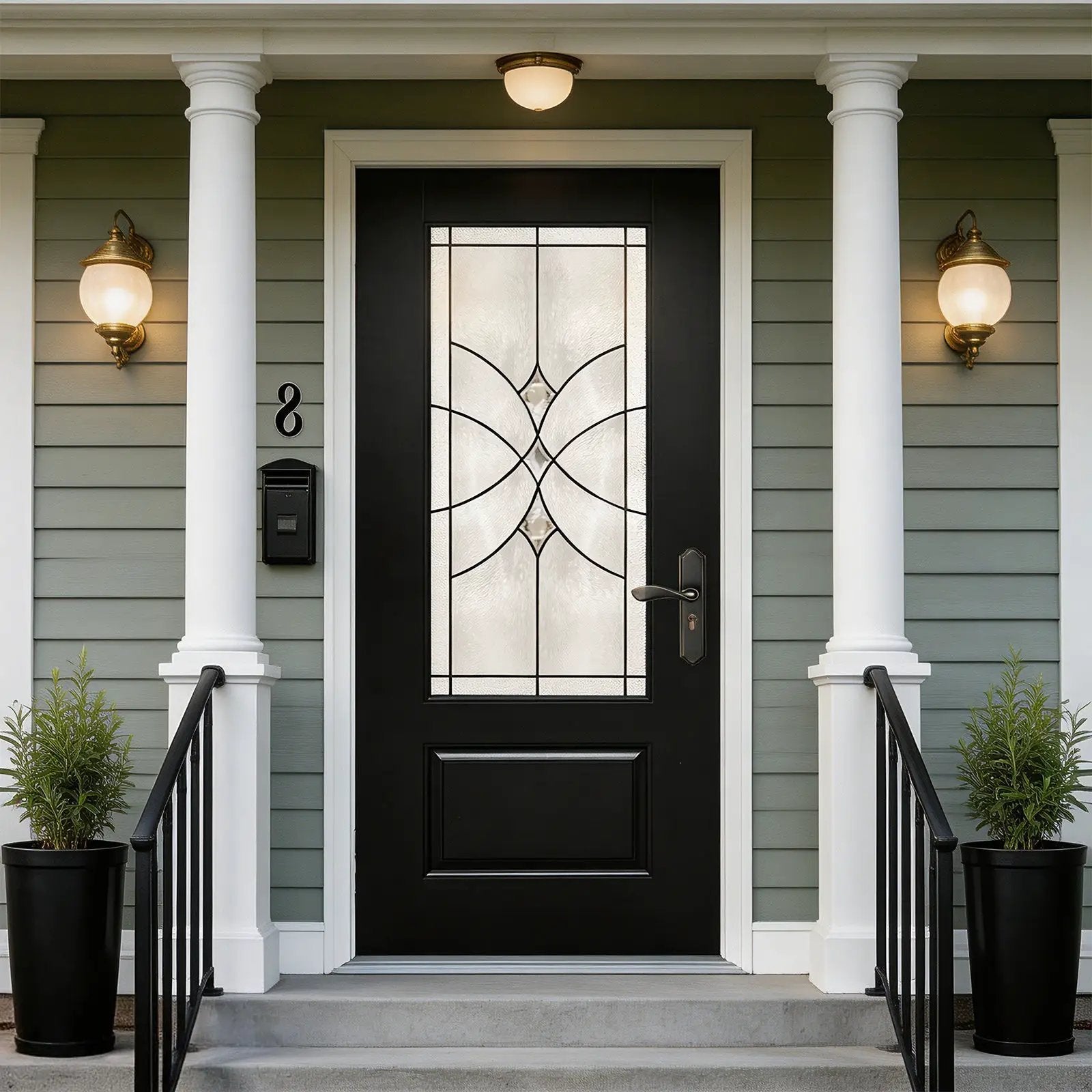 36"x80" Fiberglass Front Door by HouseOfZazla