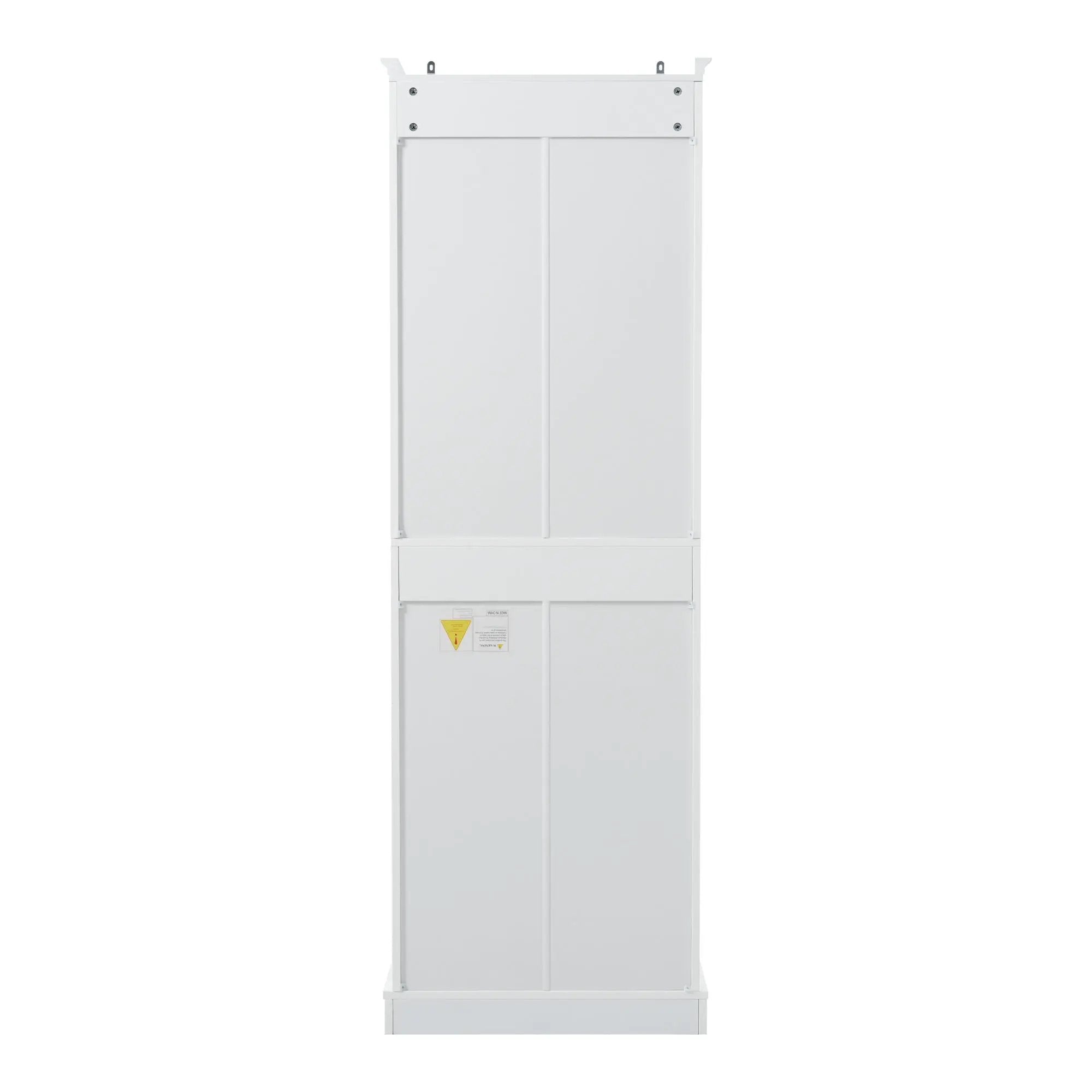 Freestanding Bathroom Vanity Tall With Damping Hinge Doors, Adjustable Shelves - White by HouseOfZazla