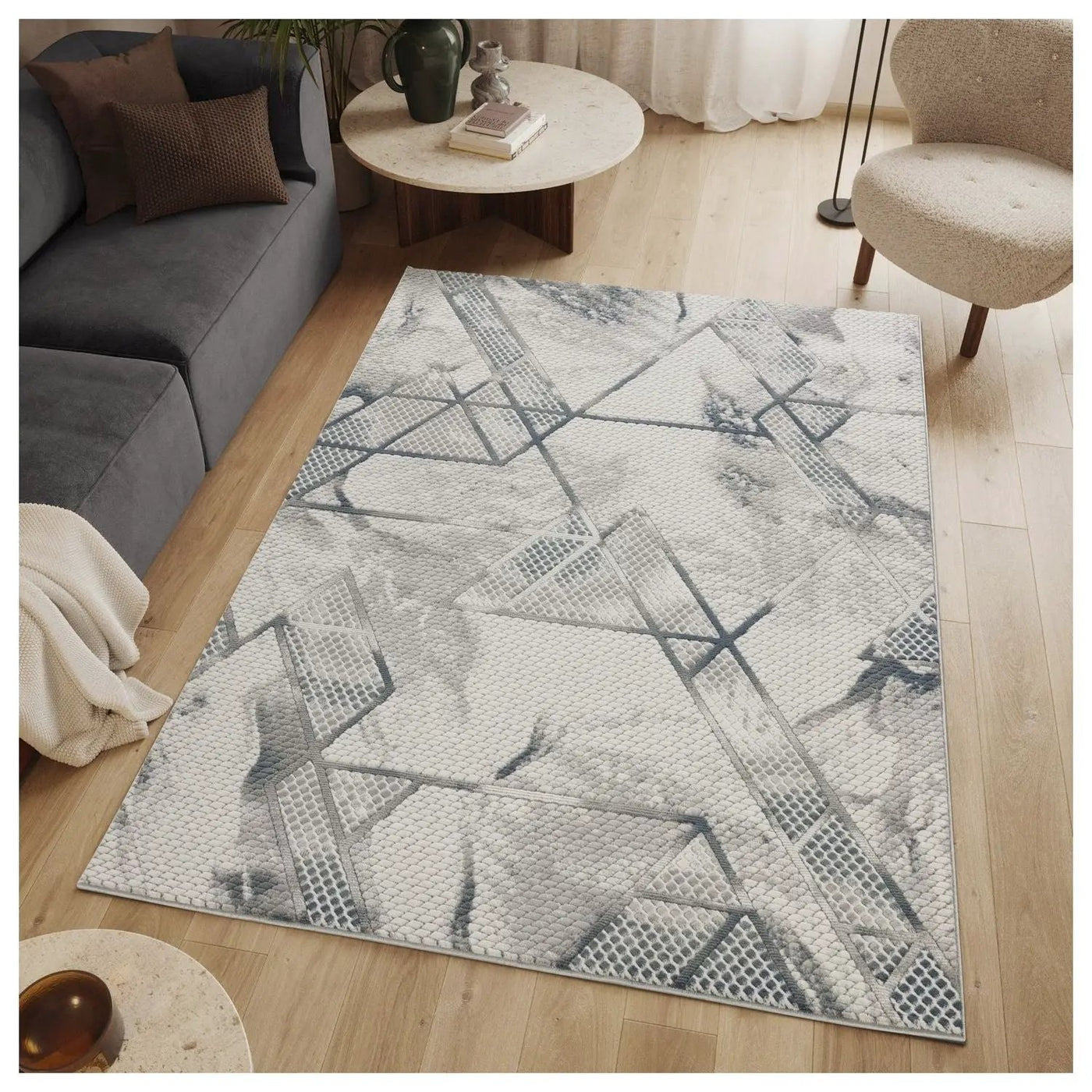 Geometrix - Rug With Geometric Effect by HouseOfZazla