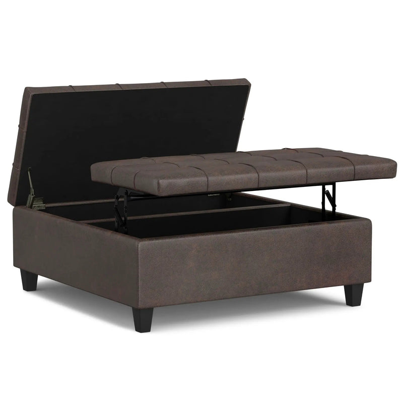 Harrison - Large Coffee Table Storage Ottoman by Unique Piece Furniture