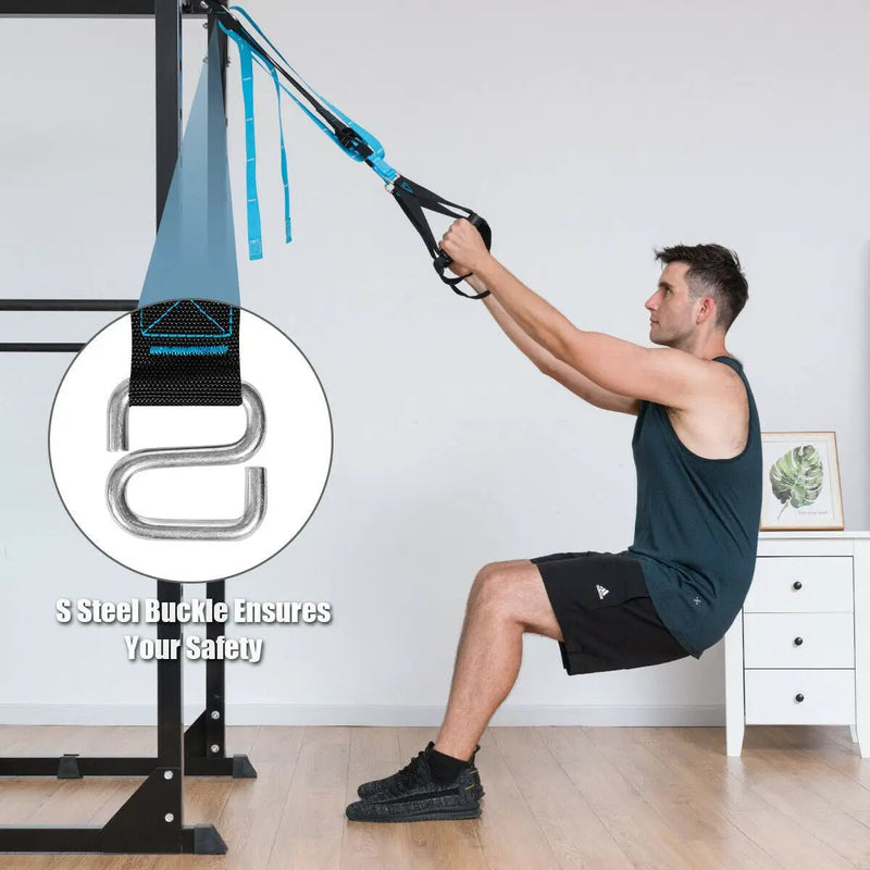Bodyweight Fitness Resistance Adjustable Straps with Bag by DirectDeals