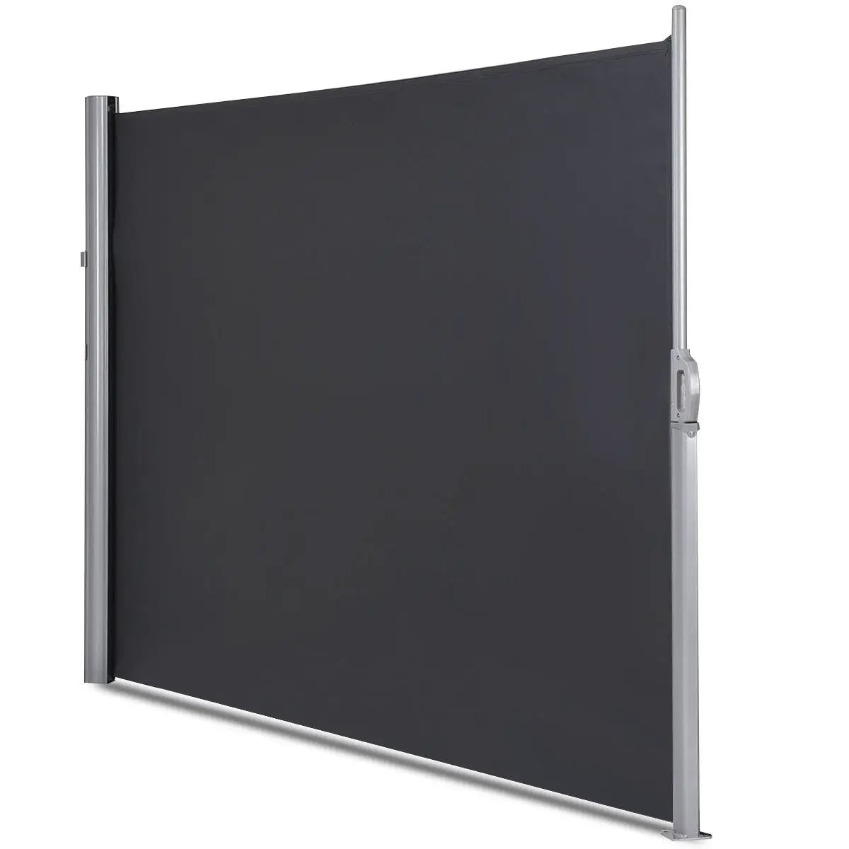 118.5 x 63 Inch Patio Retractable Folding Side Awning Screen Privacy Divider by DirectDeals