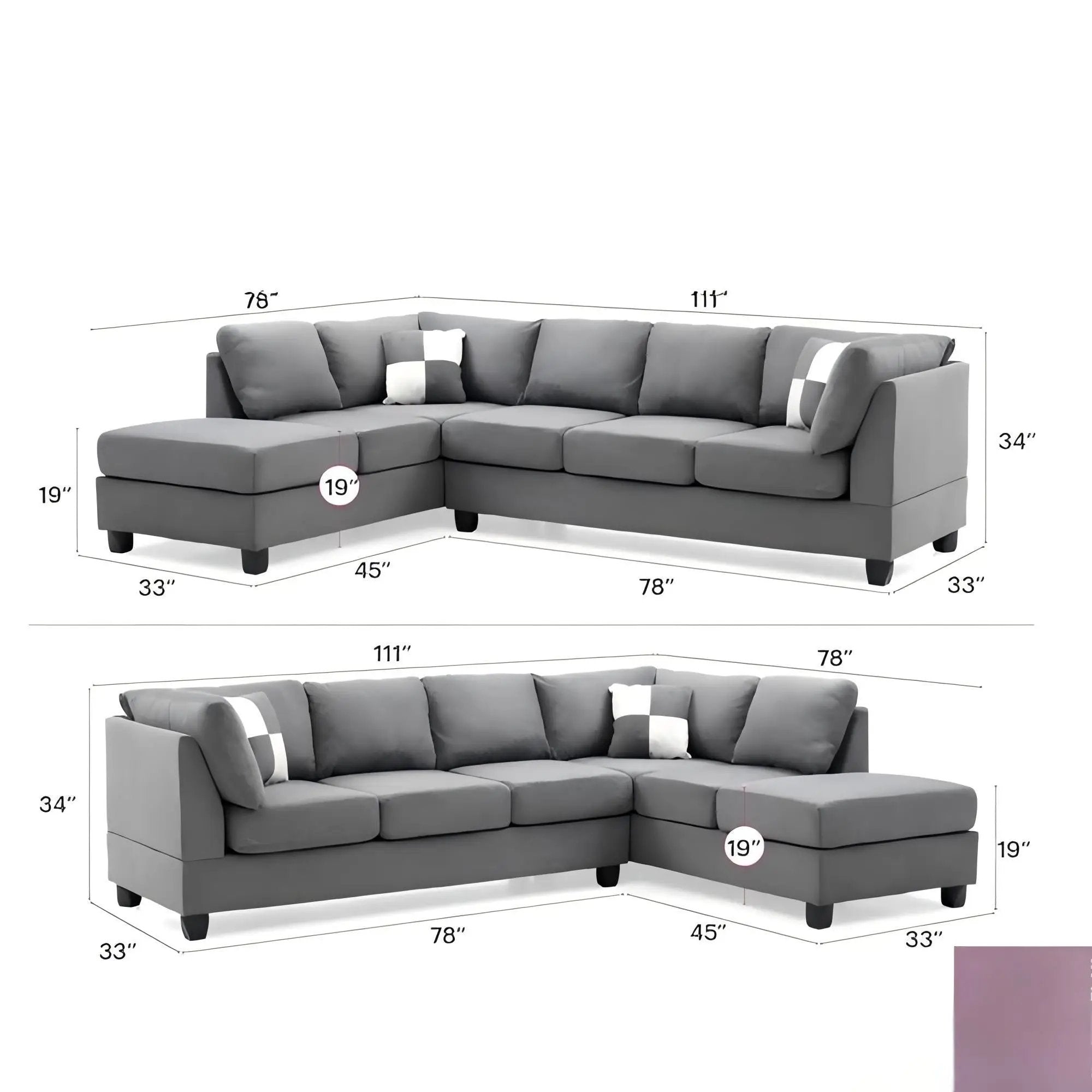 Malone - Comfort Sectional by Unique Piece Furniture