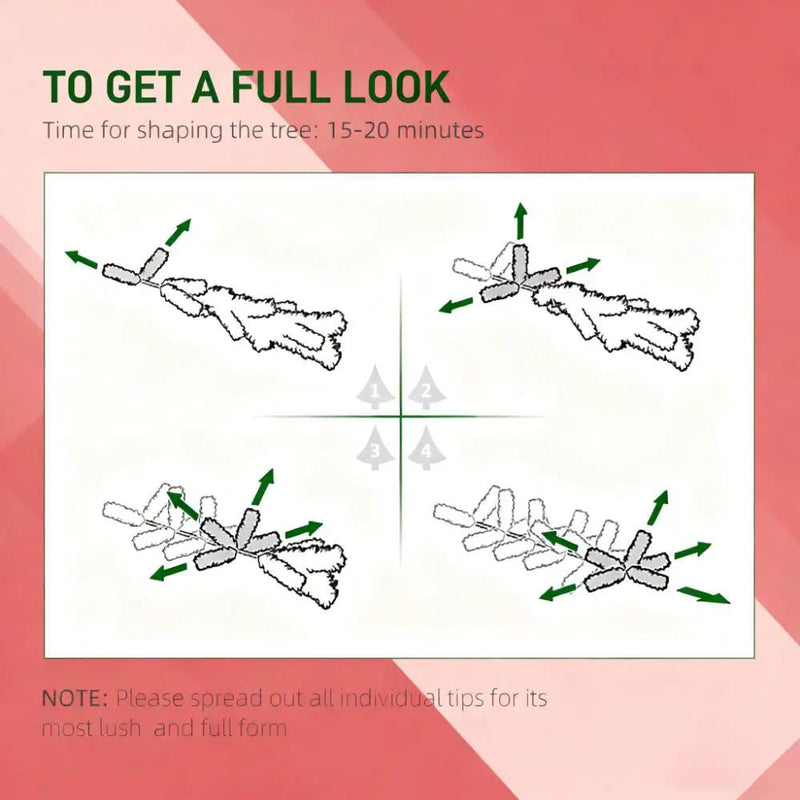 Easy to Assemble Fir Artificial Christmas Tree by HouseOfZazla