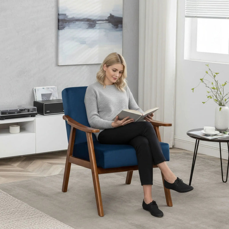 Accent Chair, Classic Mid Century Modern For Extra Seating by Unique Piece Furniture