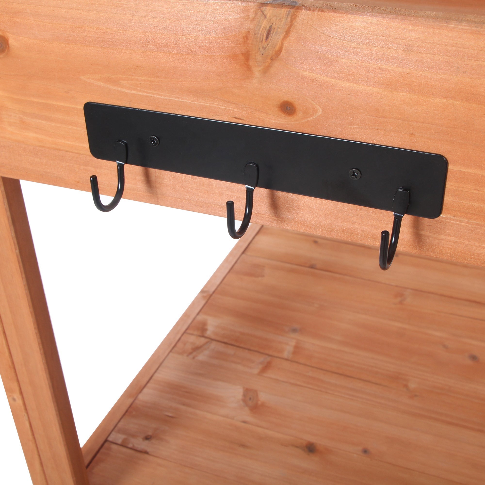 TOPMAX 65' Large Wooden Farmhouse Rustic Outdoor Potting Bench Table by HouseOfZazla