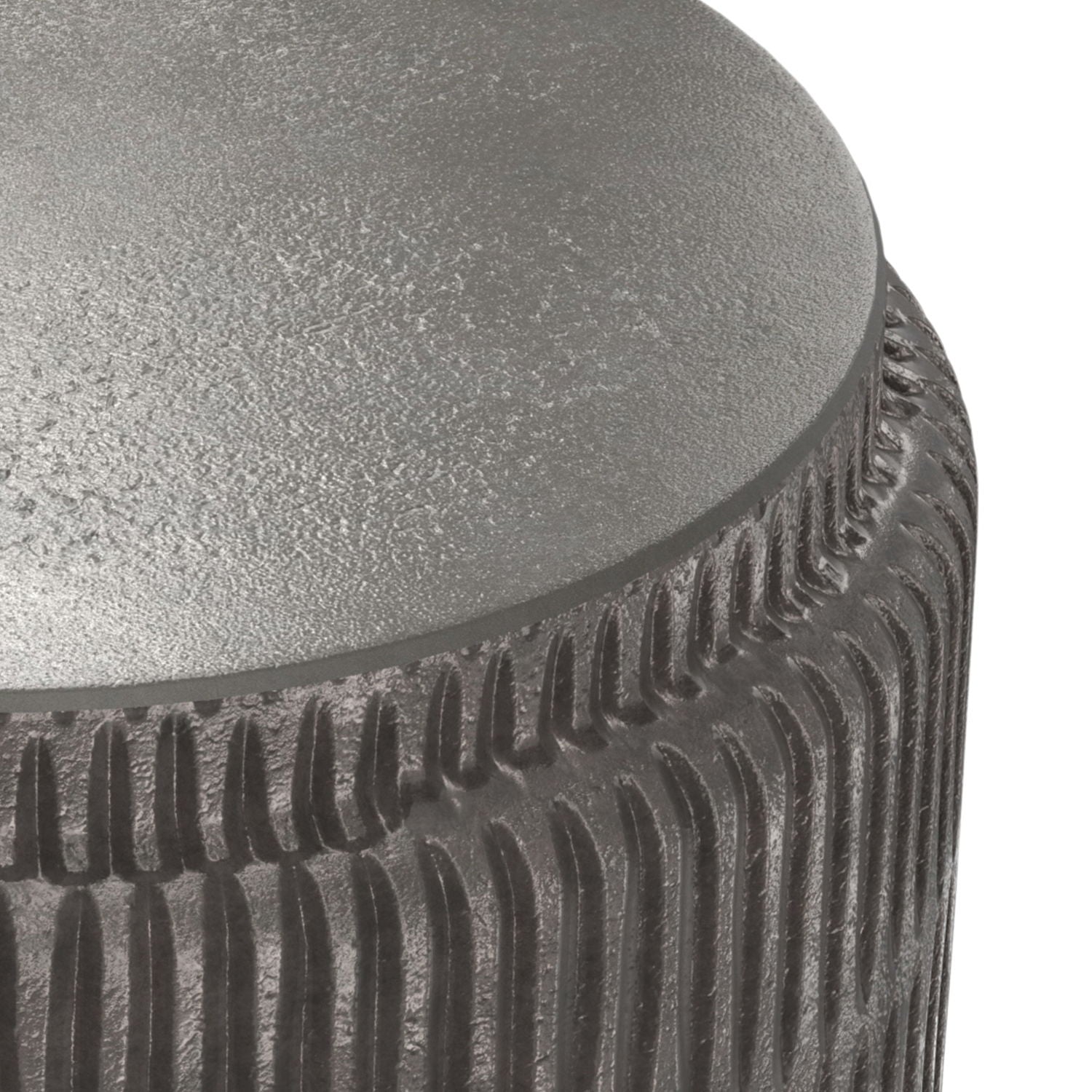 Juno - Cast Aluminum Side Table - Black by HouseOfZazla