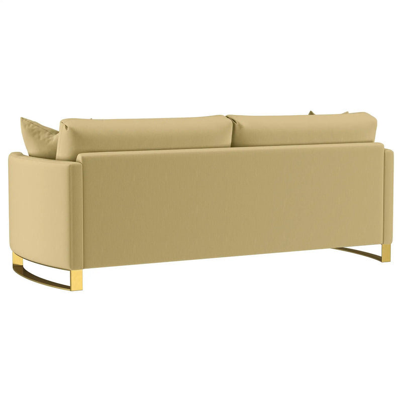 Corliss Upholstered Curved Track Arm Sofa Camel by Unique Piece Furniture
