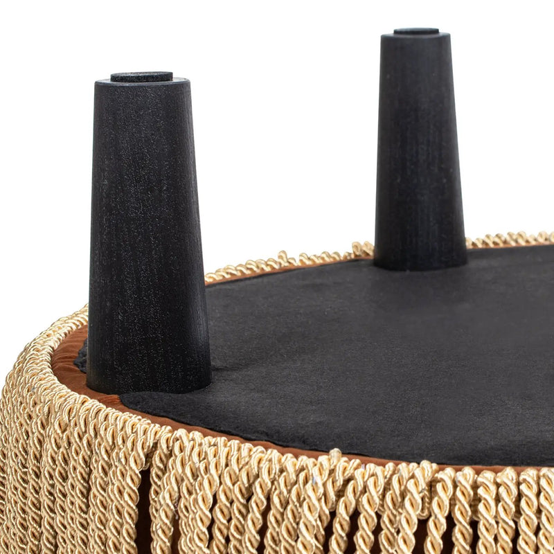 Yolanda 24" Round Upholstered Accent Ottoman by HouseOfZazla
