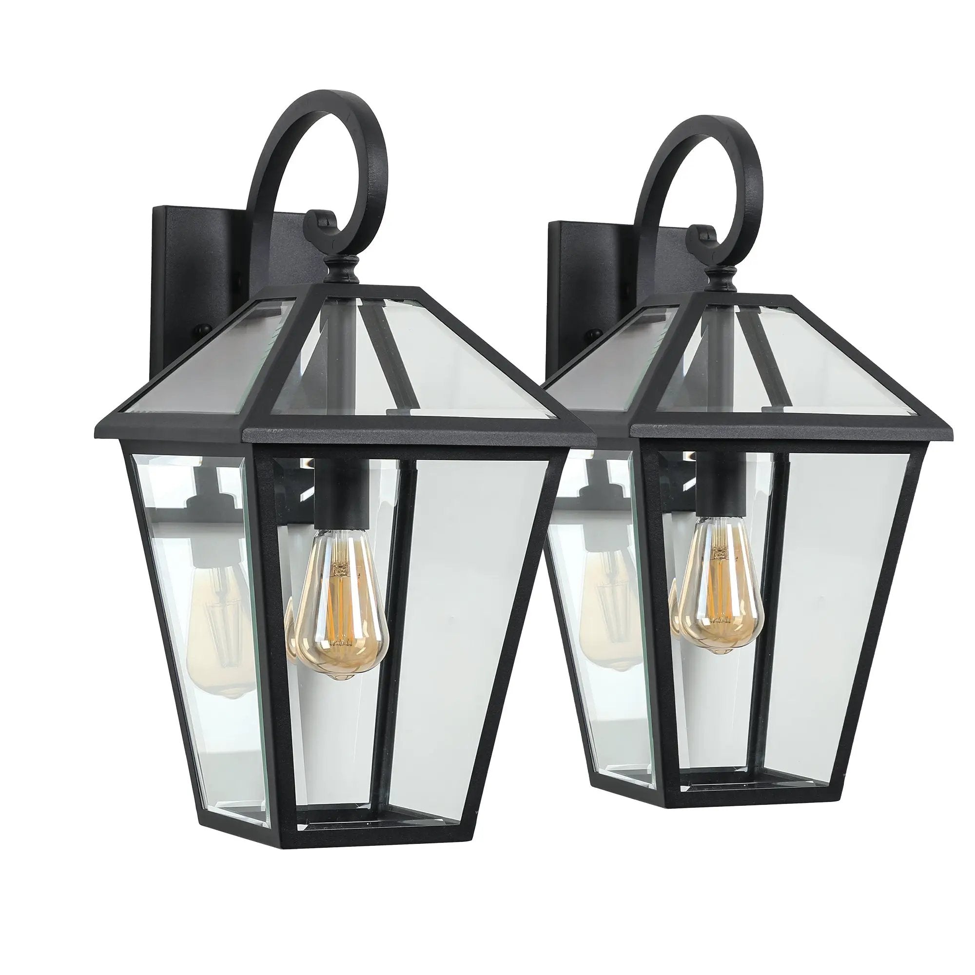 10" 2-Piece Outdoor Wall Lanterns by HouseOfZazla