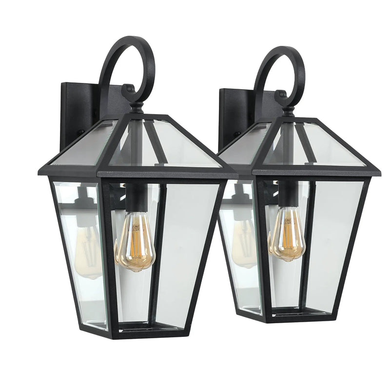 10" 2-Piece Outdoor Wall Lanterns by HouseOfZazla