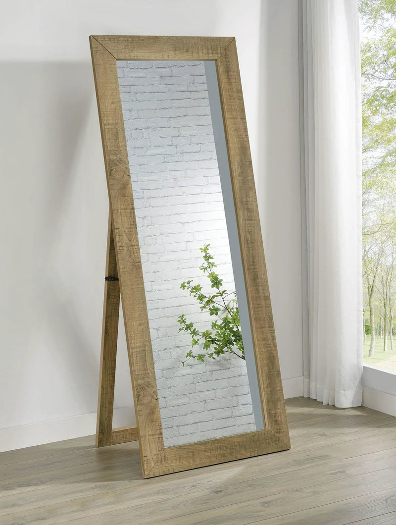Cadence Tempered Glass Full Length Standing Mirror Mango by Unique Piece Furniture