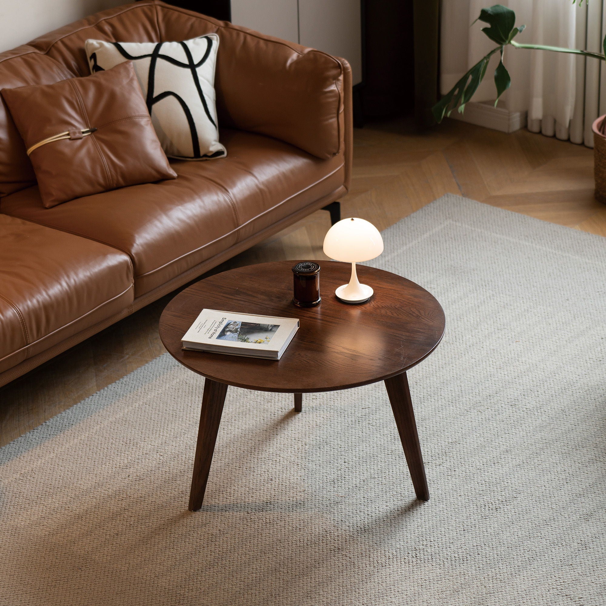 Center Low Coffee Table - Walnut by HouseOfZazla