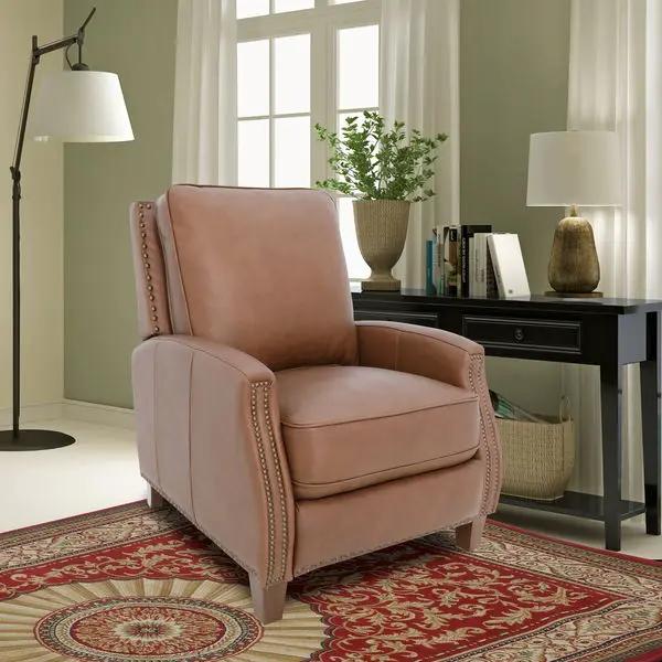 Melrose - Push Thru The Arm Recliner - Saddle by Unique Piece Furniture