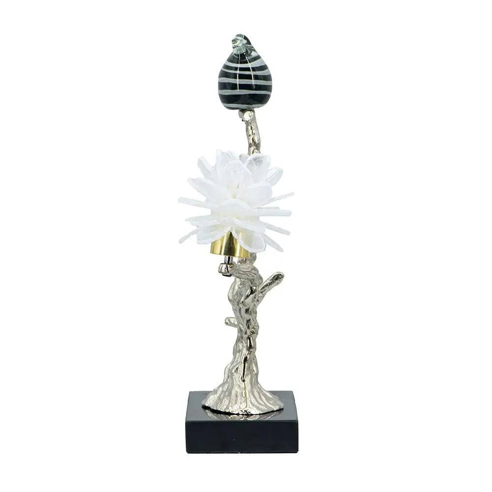Aluminum Candle Holder With Marble Stand by HouseOfZazla