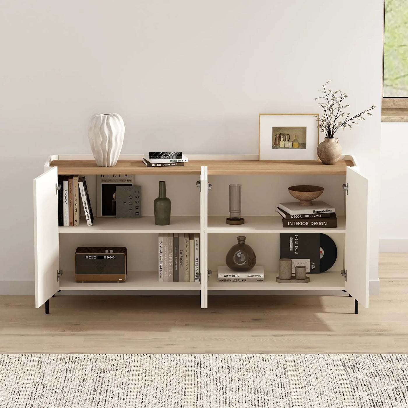 Abbey - Sideboard With Adjustable Shelves by HouseOfZazla