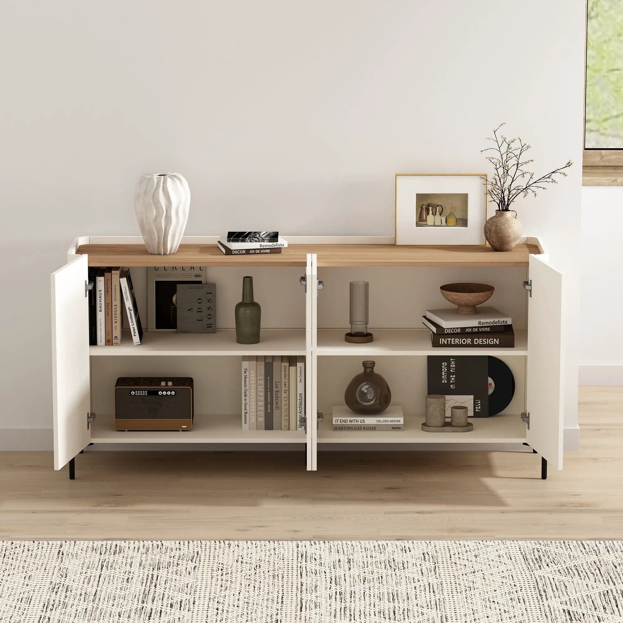 Abbey - Sideboard With Adjustable Shelves by HouseOfZazla