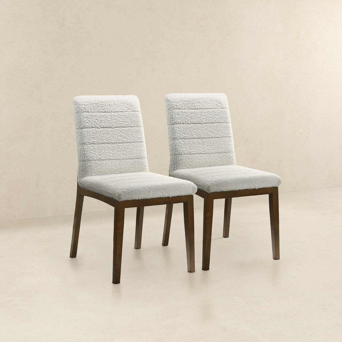 Modern Dining Chair Set with Solid Wood Base (Set of 2) - Orange or White, photo 26 of 27