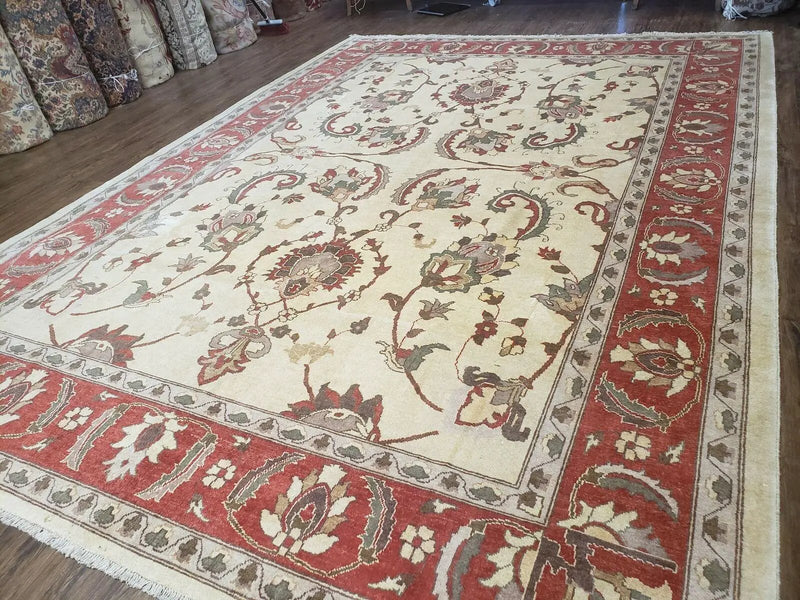 9' X 12' One-Of-A-Kind William Pak Peshawar Hand-knotted Wool Rug Nice by Jewel Rugs