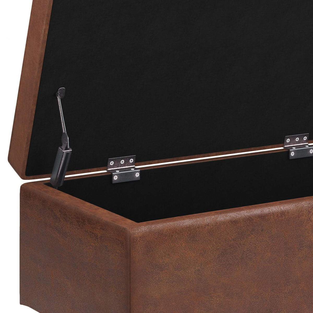 Shay - Large Square Coffee Table Storage Ottoman Mid-Century Style, photo 39 of 40
