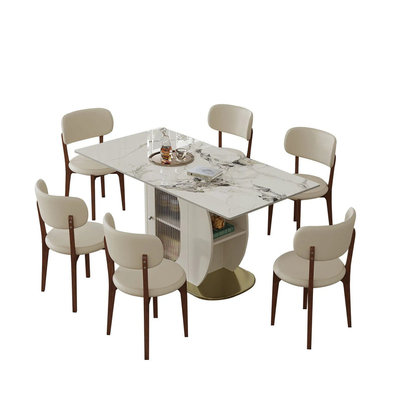 Dining Table Set With Storage, Includes Chairs For Kitchen by HouseOfZazla