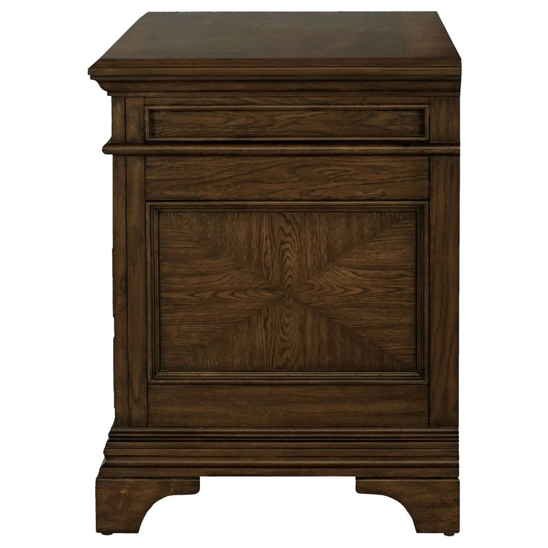 Hartshill 5-drawer Home Office File Cabinet Burnished Oak by Unique Piece Furniture