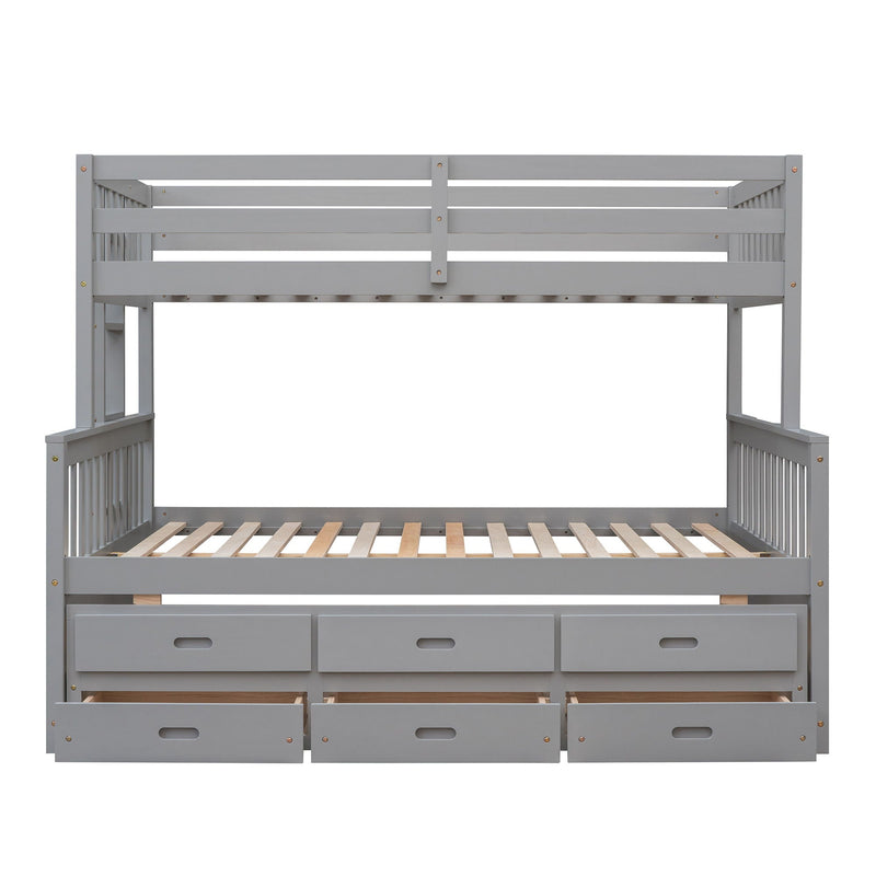 Bunk Bed With Twin Size Trundle And Drawers
