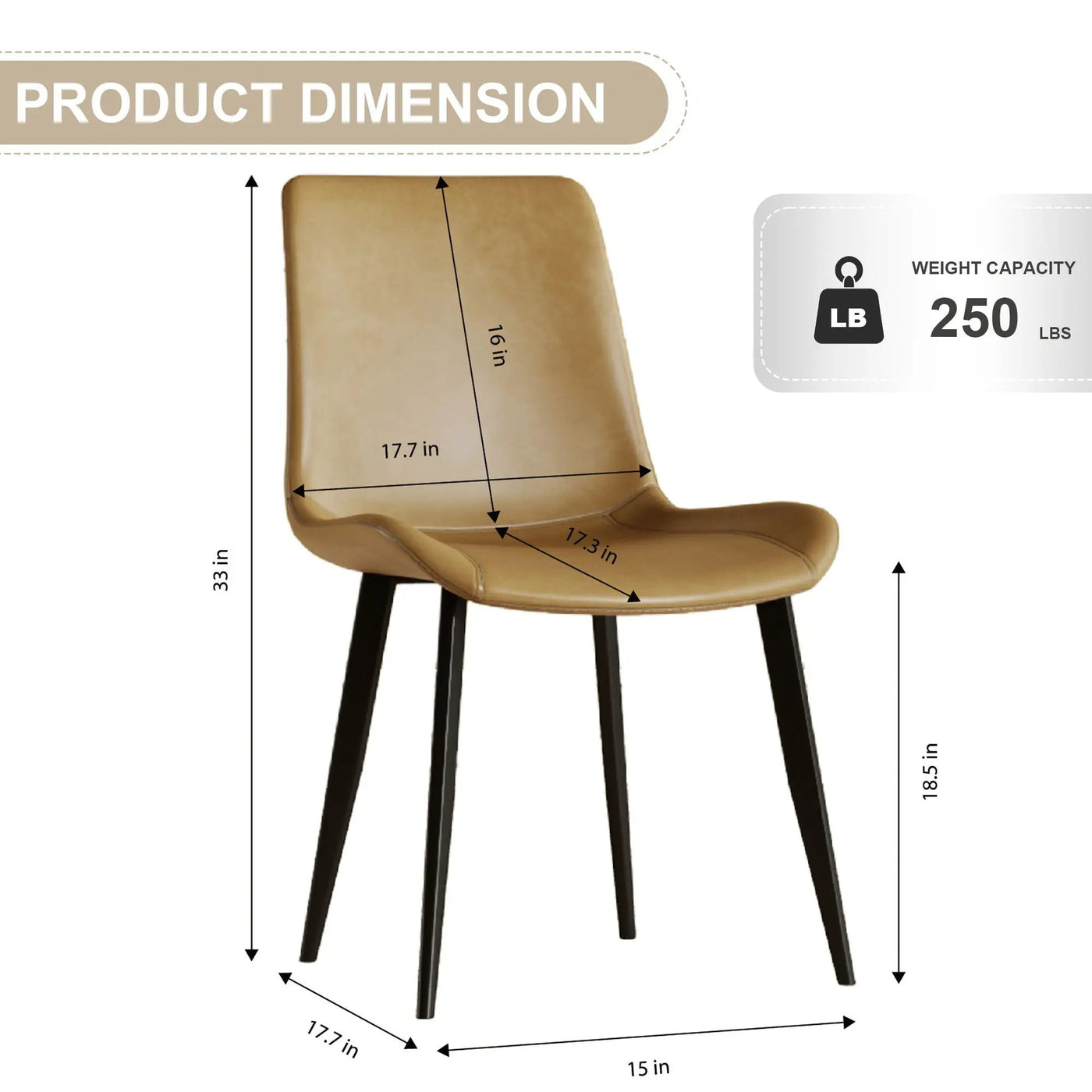 Modern Dining Chair With Carbon Steel Legs by HouseOfZazla