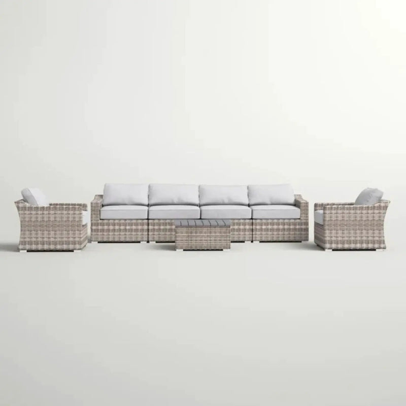 Stylish Sofa Seating Group With Cushions Perfect For Outdoor Gatherings by Unique Piece Furniture